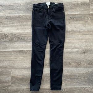 Frame Le High Skinny black denim